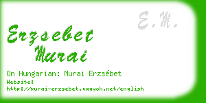erzsebet murai business card