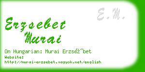 erzsebet murai business card